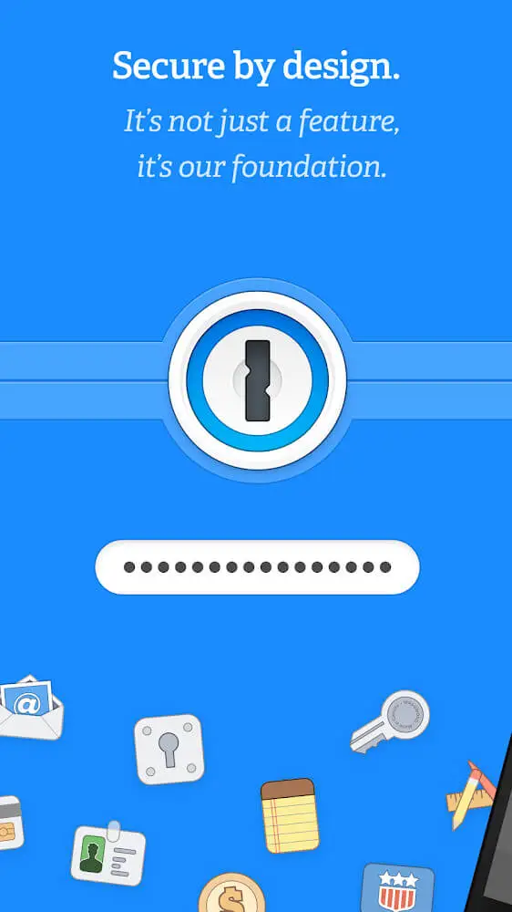 Screenshot of the 1Password app