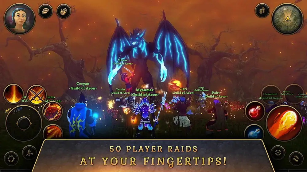 Screenshot of the 3D MMO Villagers Heroes game