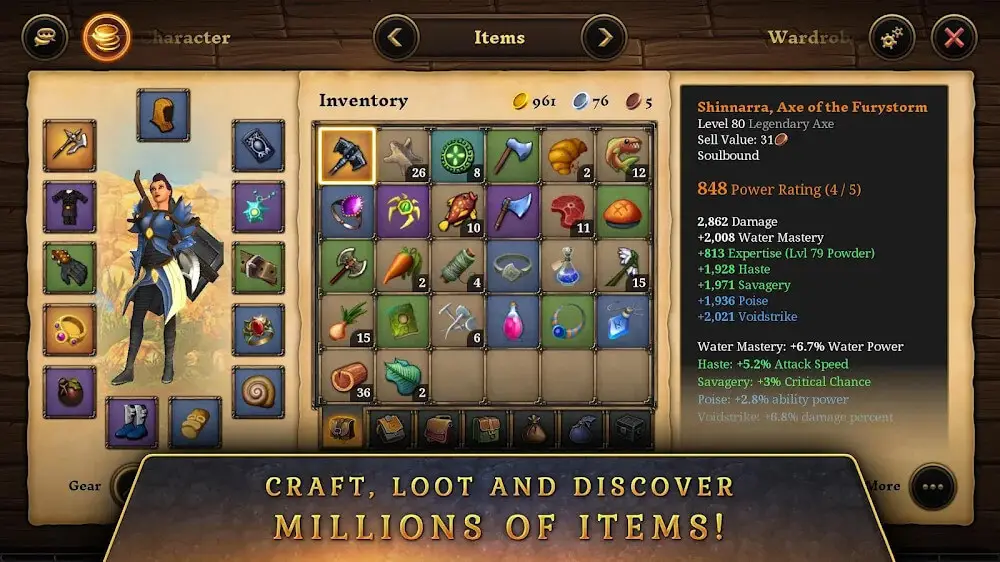 Screenshot of the 3D MMO Villagers Heroes game
