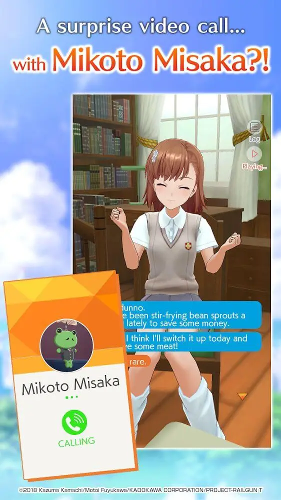 Screenshot of the A Certain Scientific Railgun: Spectrum Story app