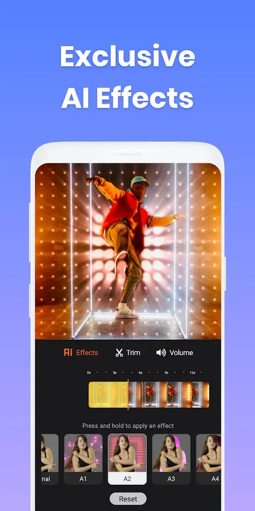 Screenshot of the Add music to video app