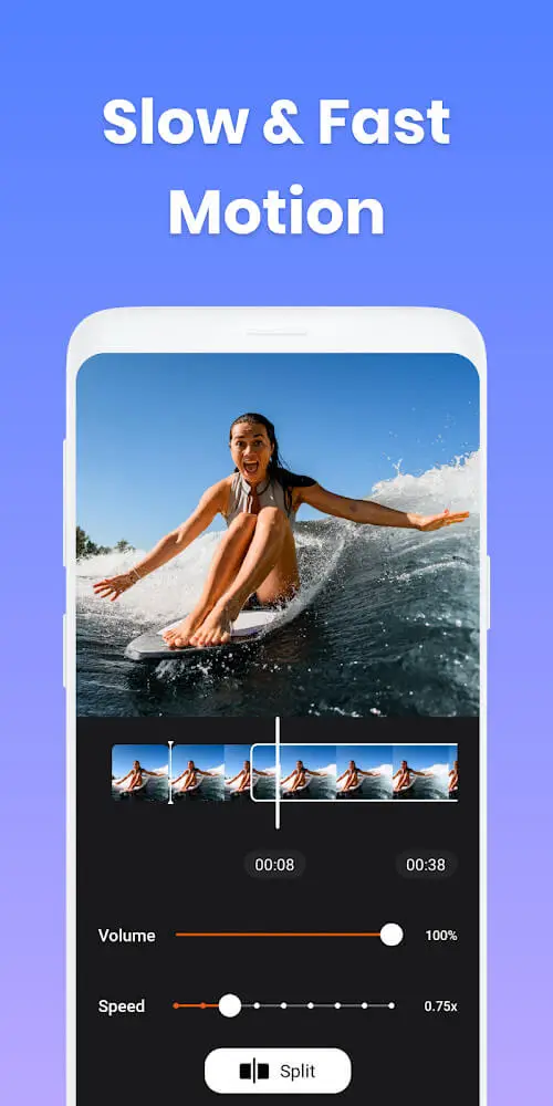 Screenshot of the Add music to video app