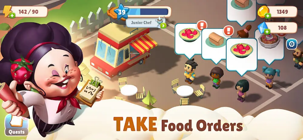 Screenshot of the Adventure Chef: Merge Explorer game
