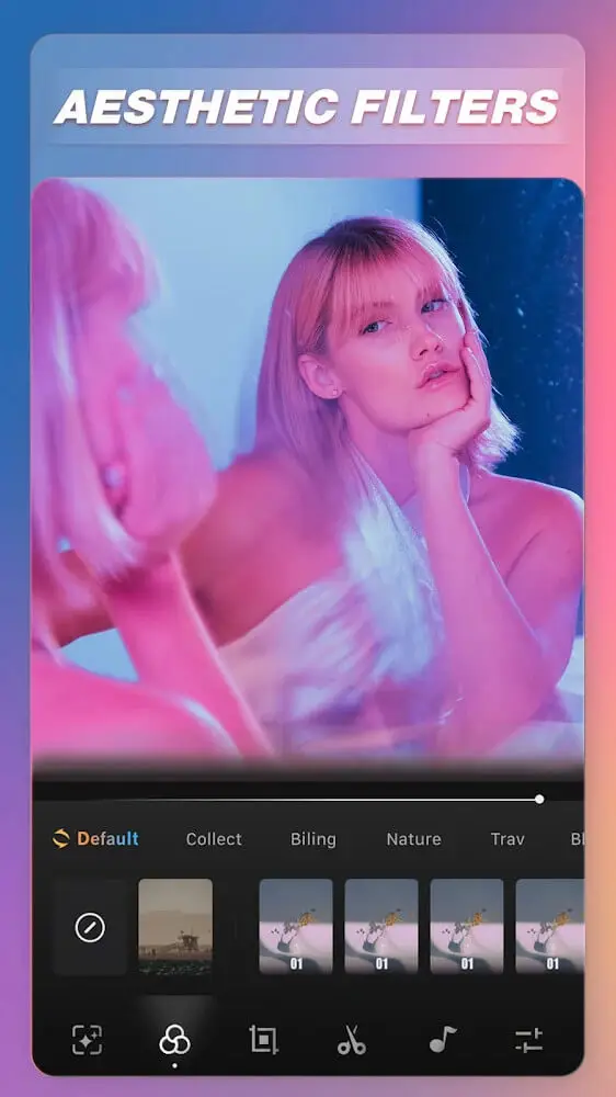 Screenshot of the Aesthetic Video Editor: Videap (Fito.ly) app