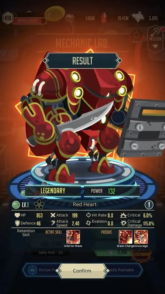 Screenshot of the After War – Idle Robot RPG app