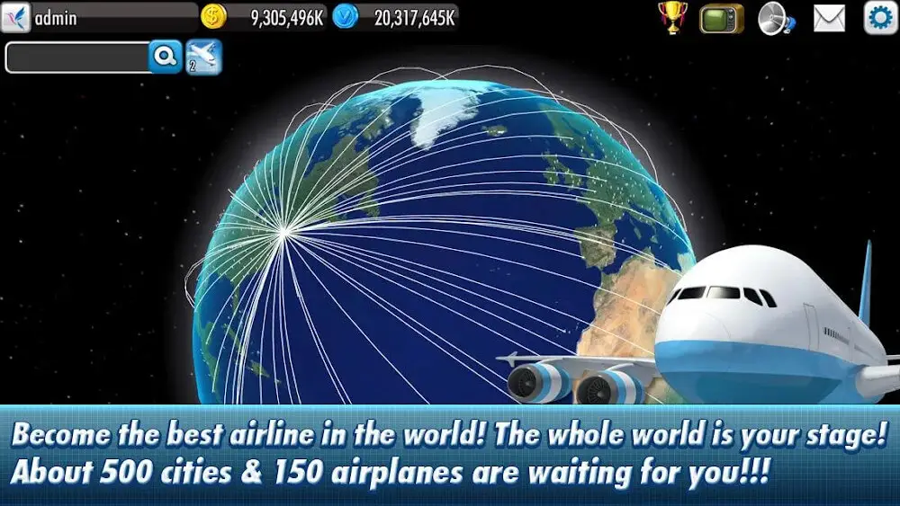 Screenshot of the AirTycoon 4 game