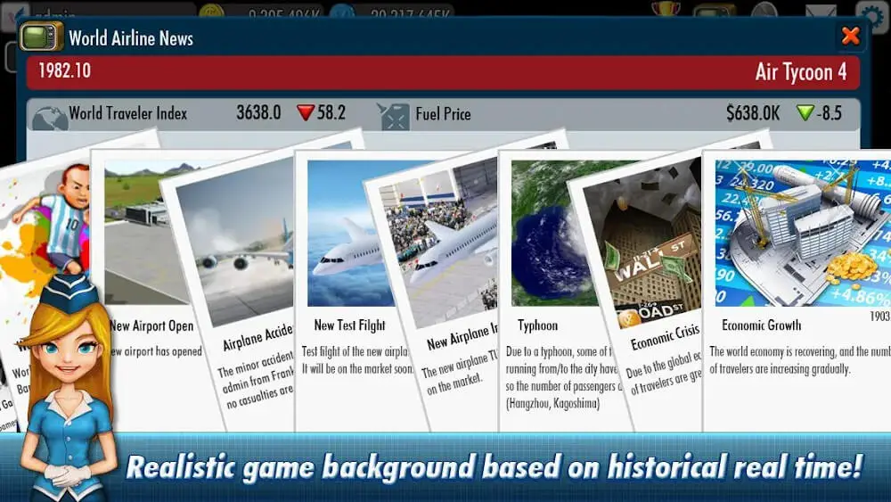 Screenshot of the AirTycoon 4 game