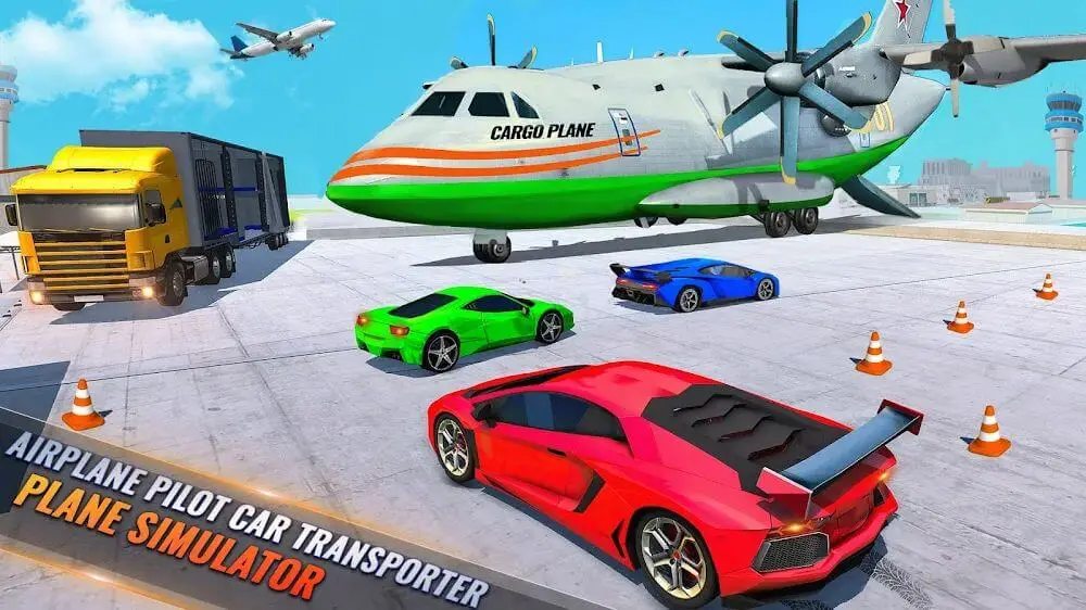 Screenshot of the Airplane Pilot Car Transporter game