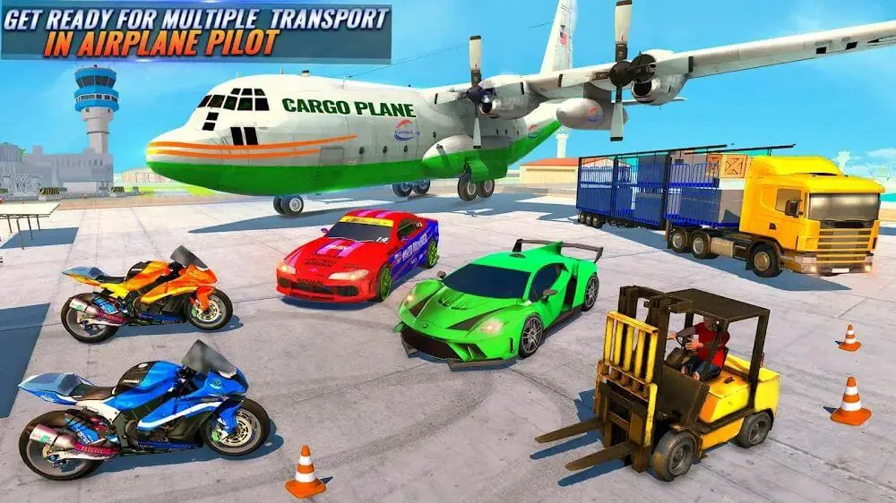 Screenshot of the Airplane Pilot Car Transporter game