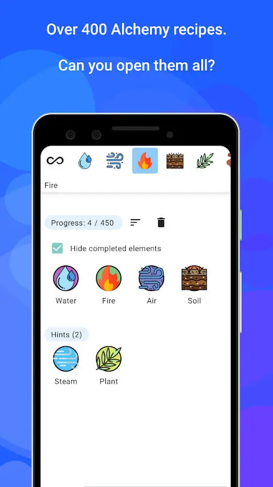 Screenshot of the Alchemy Merge game