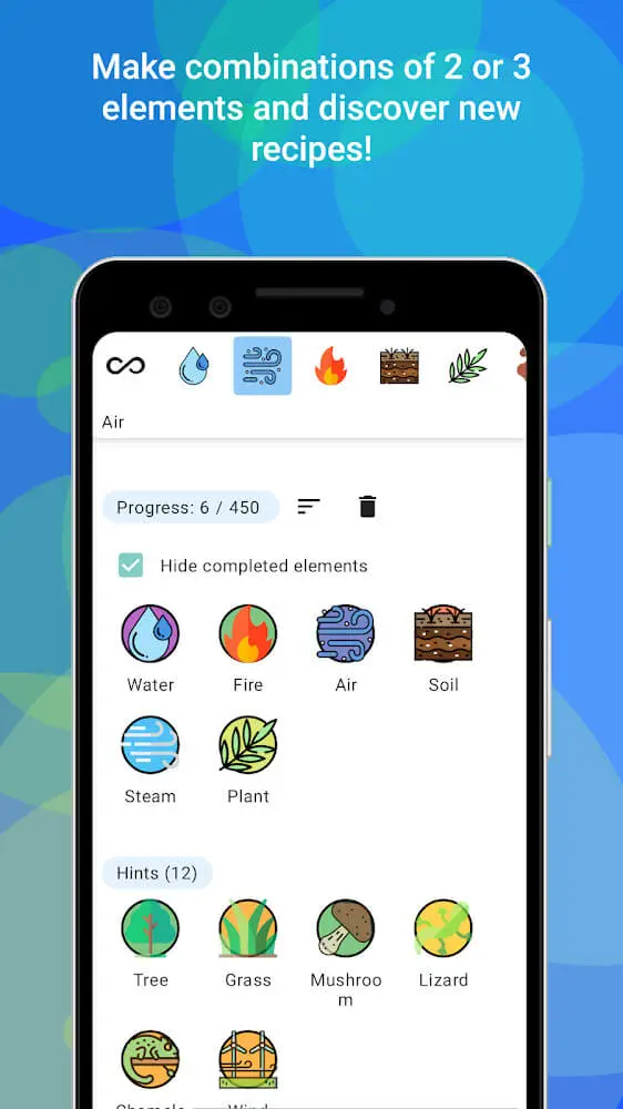 Screenshot of the Alchemy Merge game