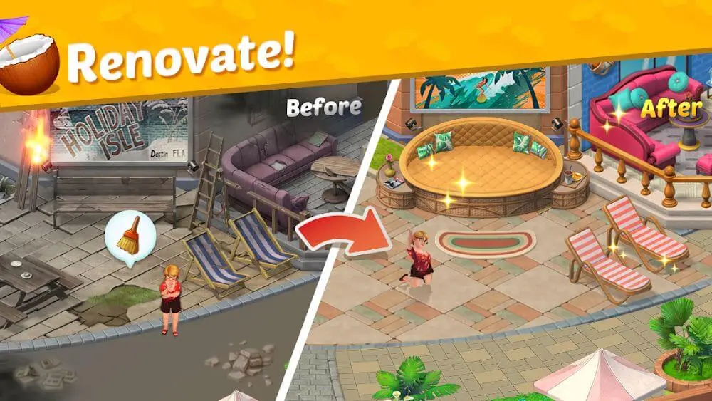 Screenshot of the Alice's Resort game