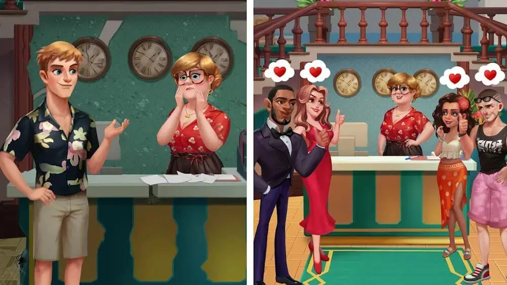 Screenshot of the Alice's Resort game