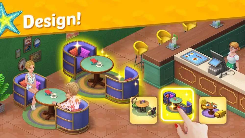 Screenshot of the Alice's Resort game