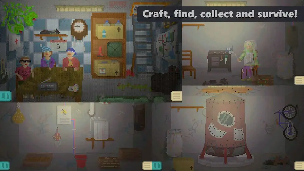 Screenshot of the Alive In Shelter game
