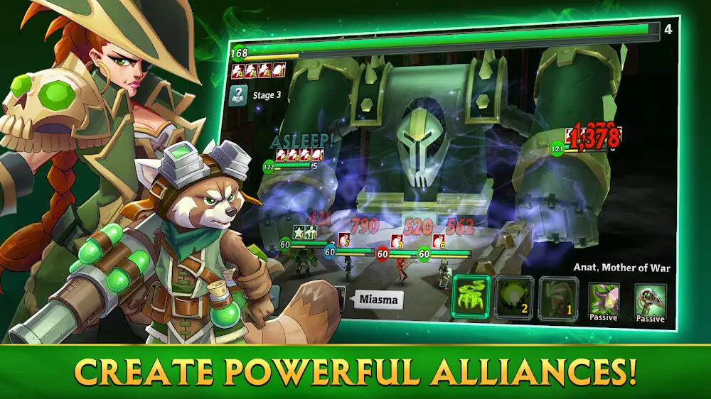 Screenshot of the Alliance: Heroes of the Spire game