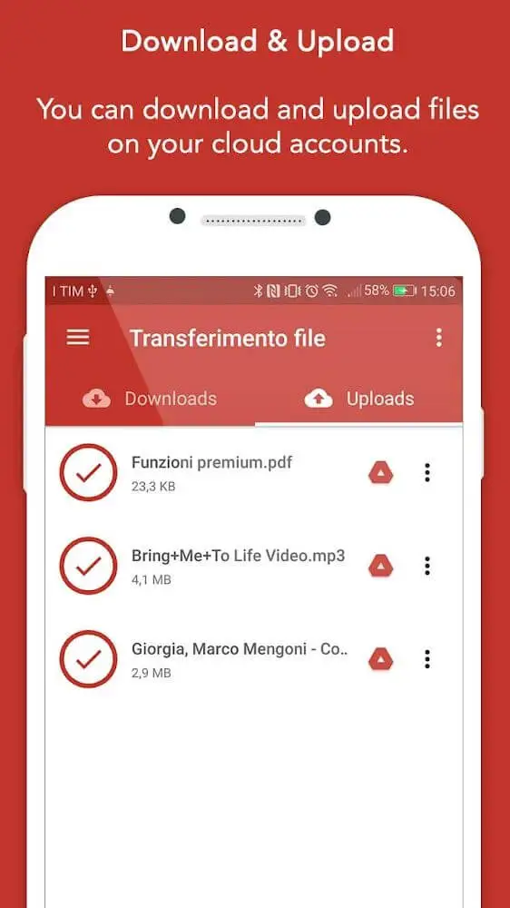 Screenshot of the Amerigo app