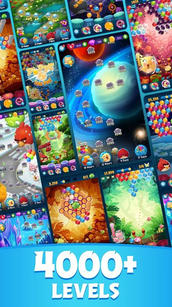 Screenshot of the Angry Birds POP Bubble Shooter app