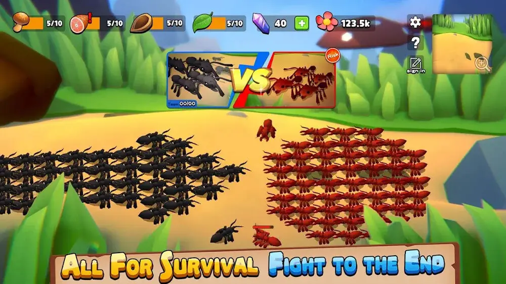 Screenshot of the Ants: Kingdom Simulator 3D game