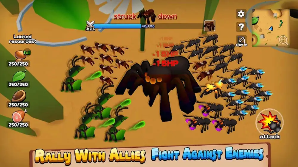 Screenshot of the Ants: Kingdom Simulator 3D game