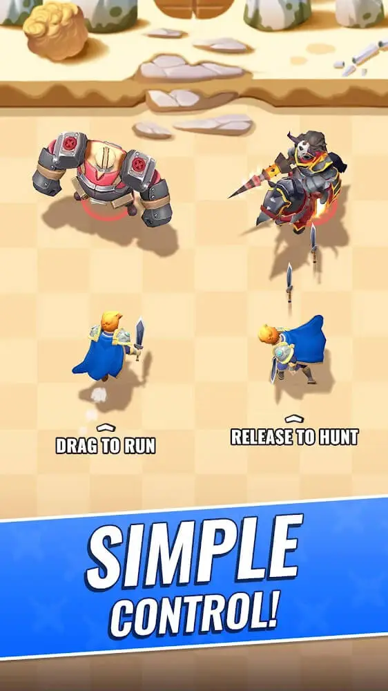 Screenshot of the Arcade Hunter app