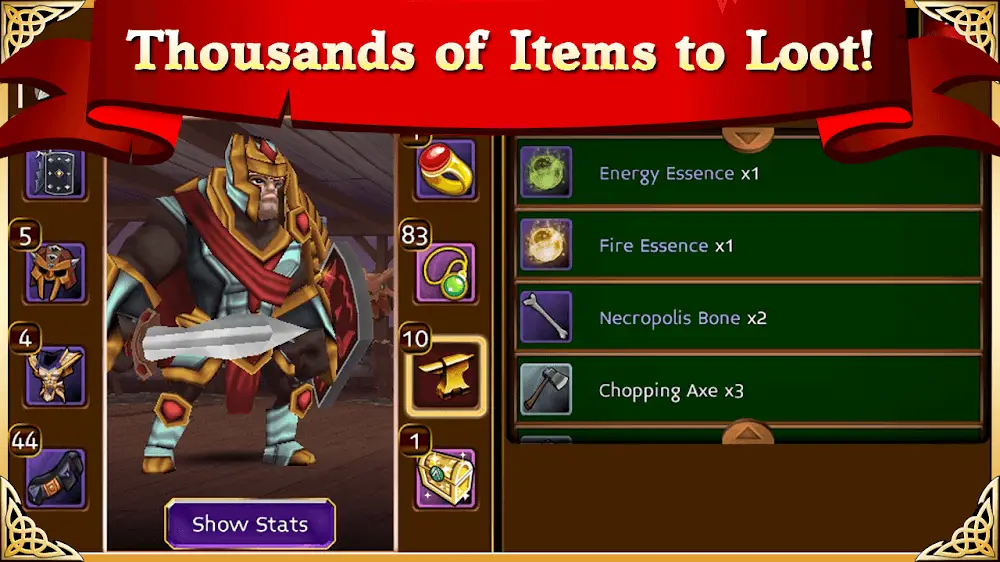Screenshot of the Arcane Legends MMO game