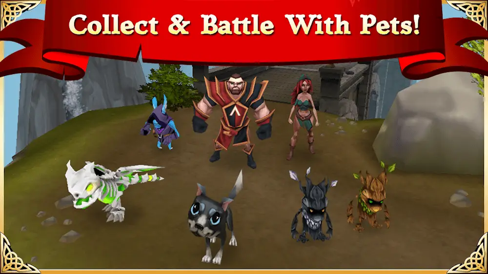 Screenshot of the Arcane Legends MMO game