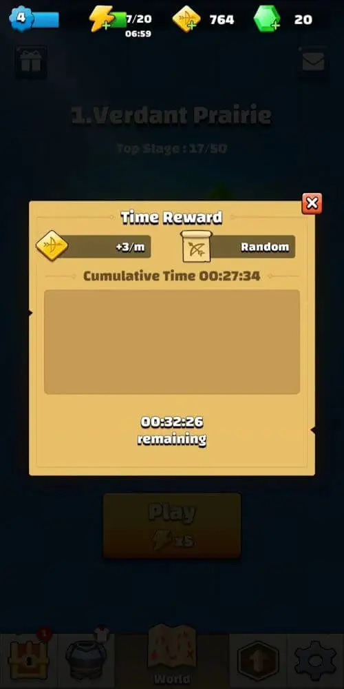 Screenshot of the Archer Legend app