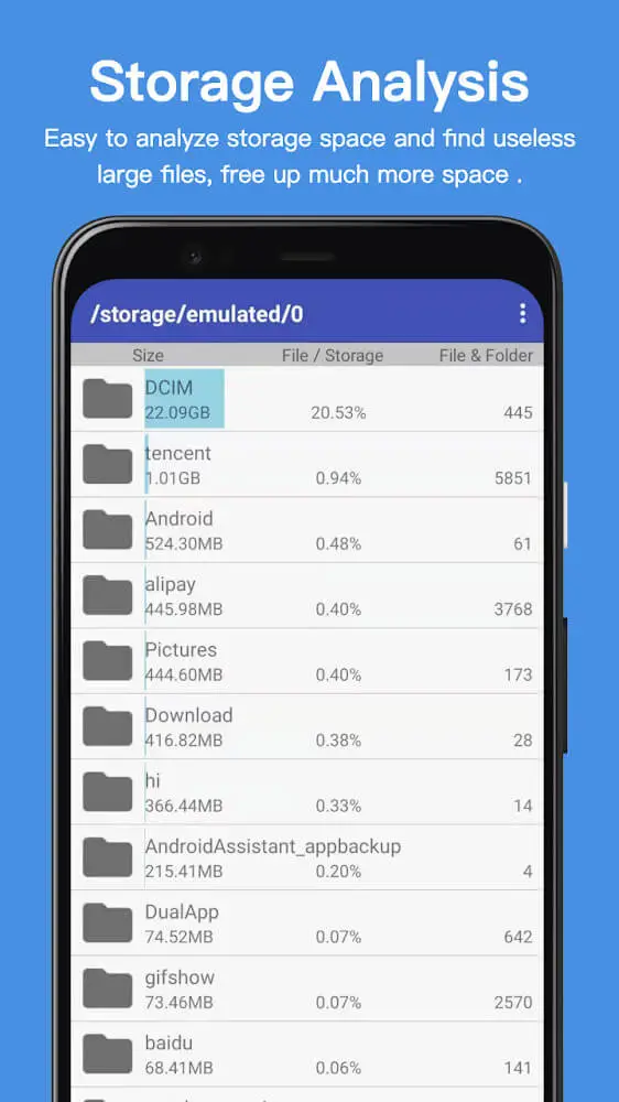 Screenshot of the Assistant Pro for Android app