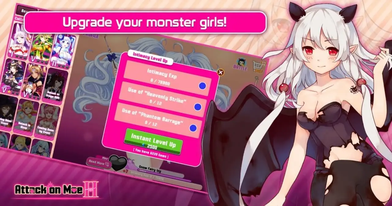 Screenshot of the Attack On Moe H game