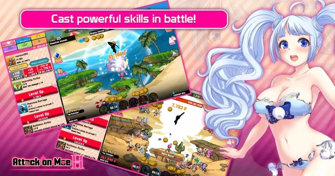 Screenshot of the Attack On Moe H game