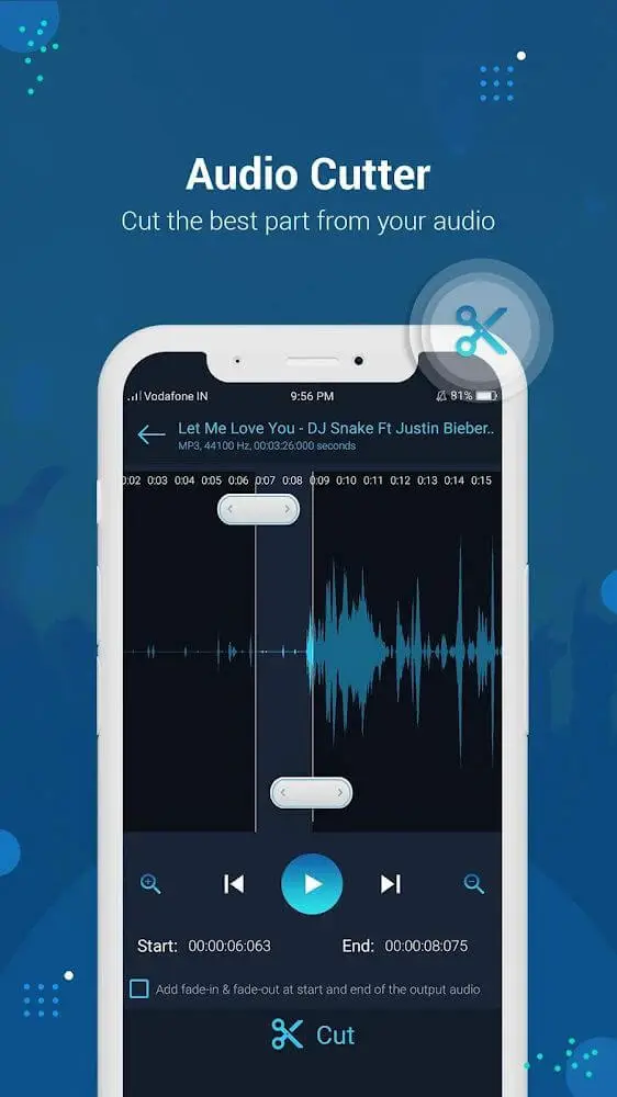 Screenshot of the Audio Editor app