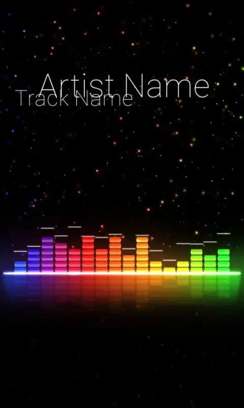 Screenshot of the Audio Glow Music Visualizer app