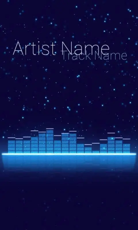 Screenshot of the Audio Glow Music Visualizer app