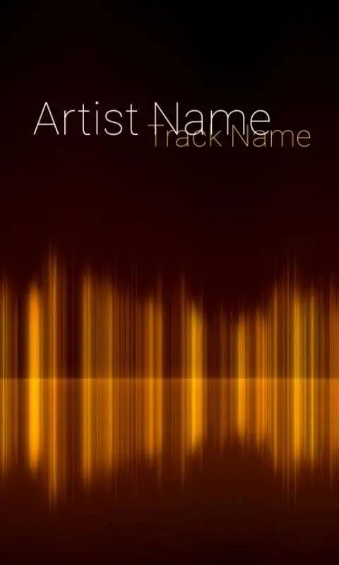 Screenshot of the Audio Glow Music Visualizer app