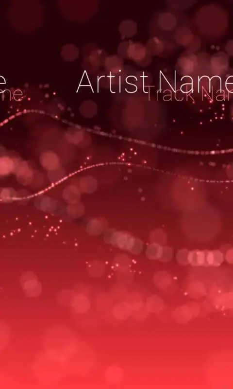 Screenshot of the Audio Glow Music Visualizer app