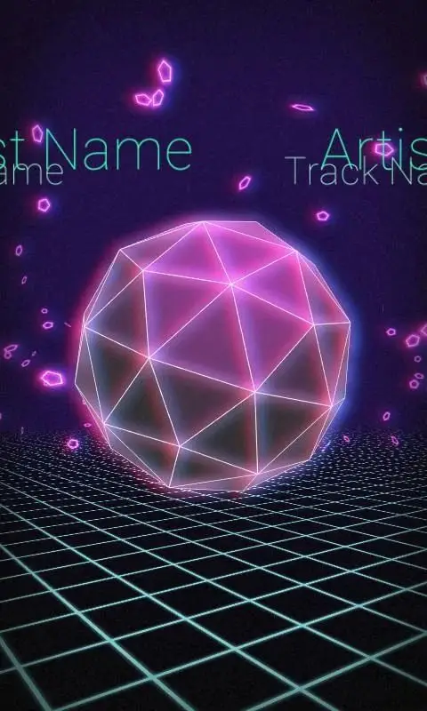 Screenshot of the Audio Glow Music Visualizer app