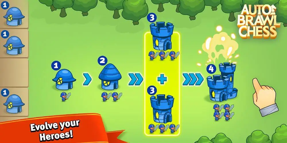 Screenshot of the Auto Brawl Chess game
