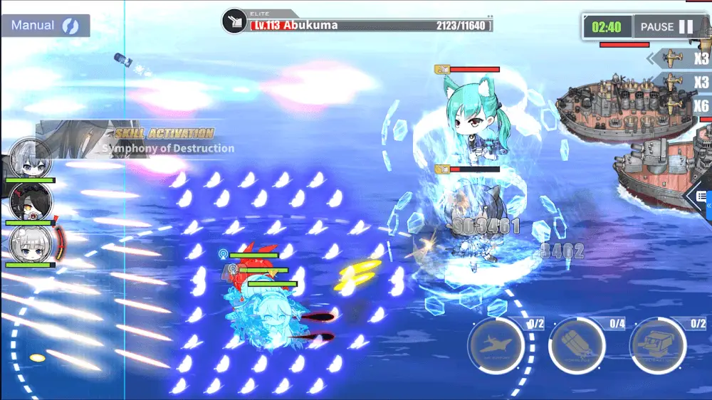 Screenshot of the Azur Lane game
