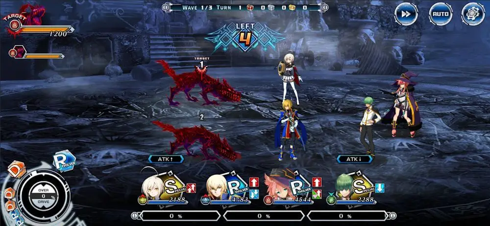 Screenshot of the BLAZBLUE ALTERNATIVE DARKWAR game