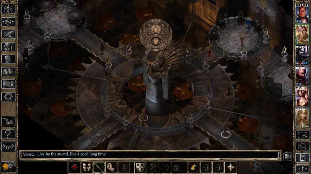 Screenshot of the Baldur's Gate II game