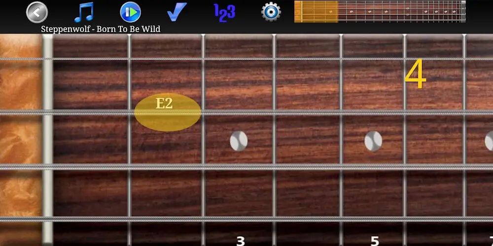 Screenshot of the Bass Guitar Tutor Pro game