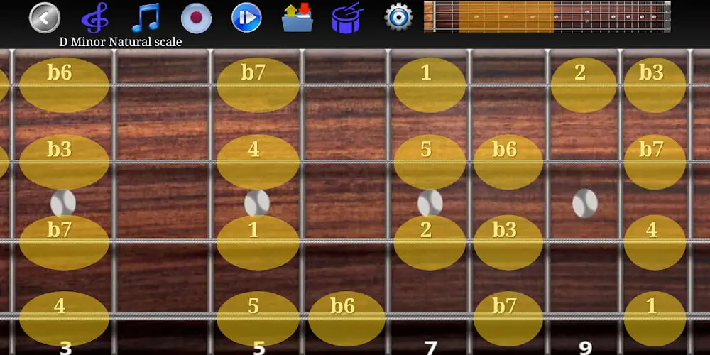Screenshot of the Bass Guitar Tutor Pro game