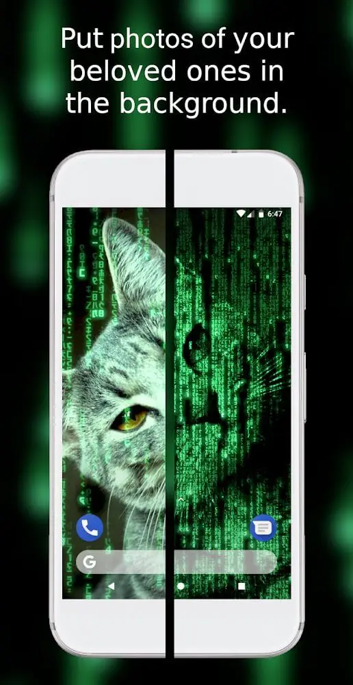 Screenshot of the Batrix Live Wallpaper app