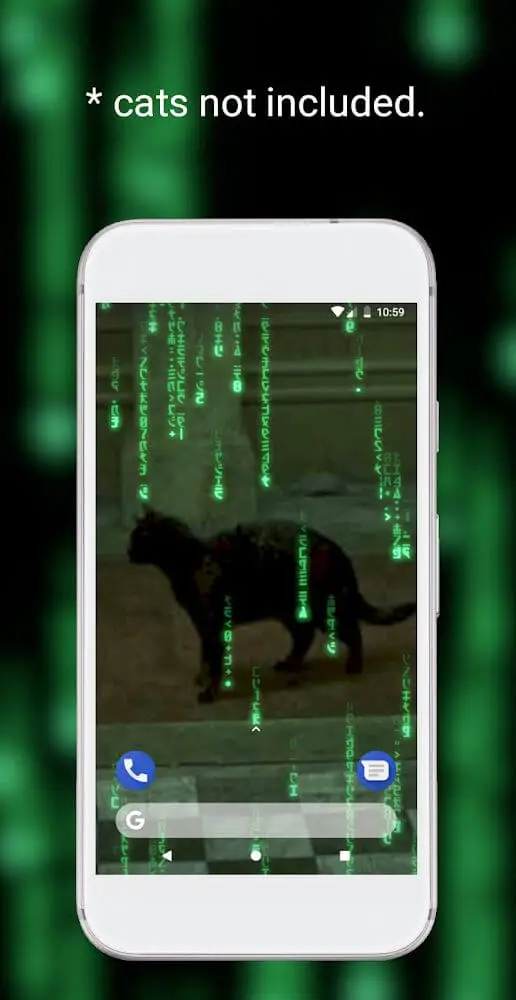 Screenshot of the Batrix Live Wallpaper app