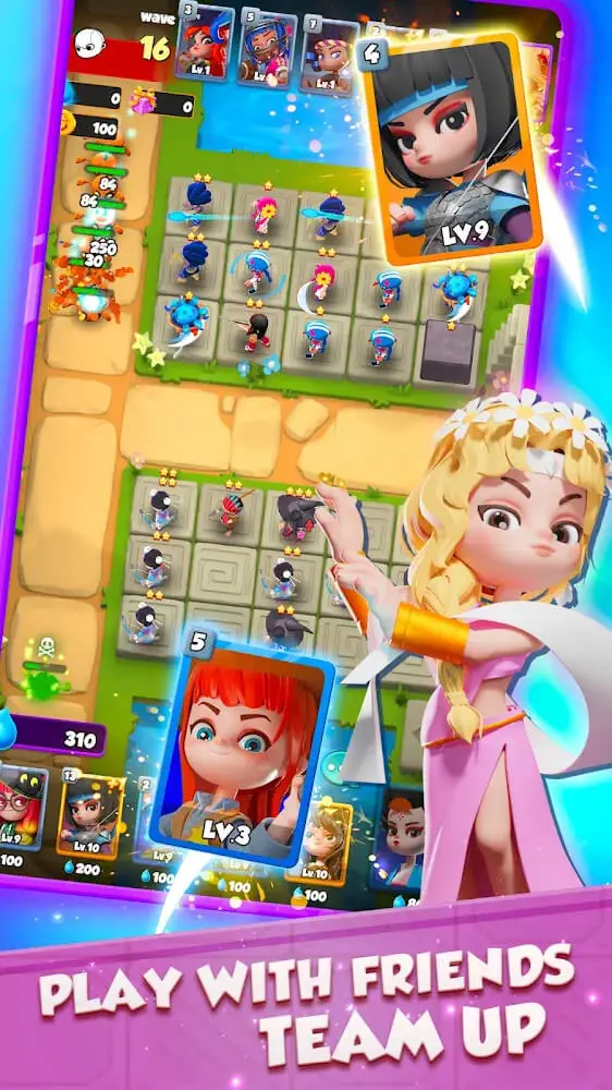 Screenshot of the Battle Angels game