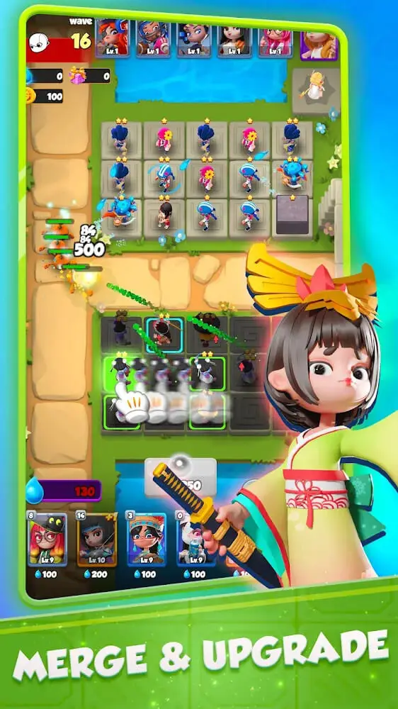 Screenshot of the Battle Angels game