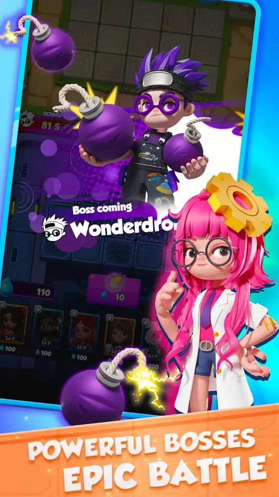 Screenshot of the Battle Angels game