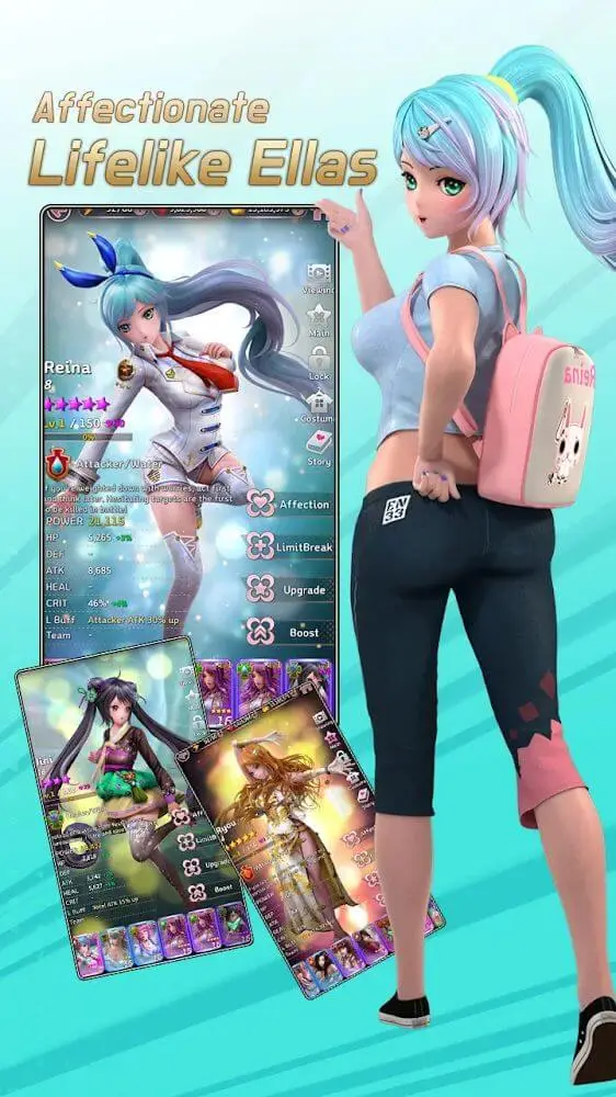 Screenshot of the Battle Ella: 2048 app
