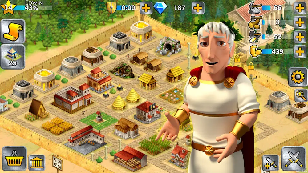 Screenshot of the Battle Empire game